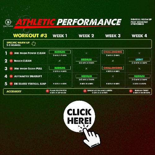 athletic performance program banner
