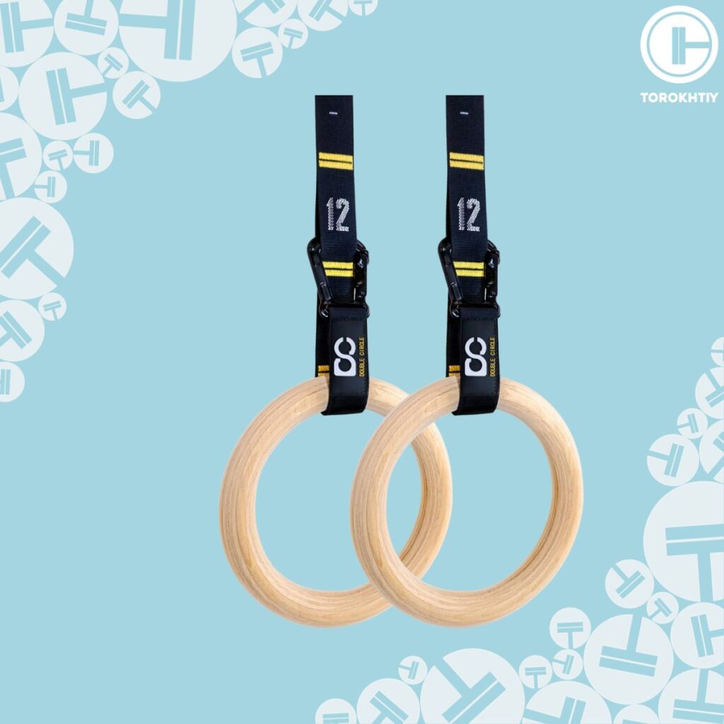 Buy Wood Gymnastic Rings with Adjustable Straps Heavy Duty Gym Equipment  28mm Online at Low Prices in India - Amazon.in