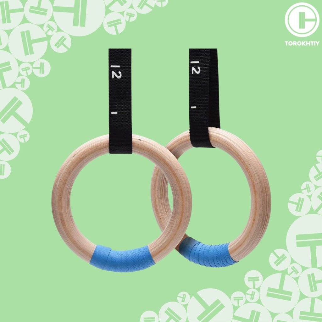 Double Circle 1.25 Inch Wood Gymnastics Rings for Bodyweight Training,  Crossfit, Home Gym Workouts, and Olympic Exercises, Slip Resistant Grip  Strength, 32mm (Rings Only) : Amazon.in: Sports, Fitness & Outdoors