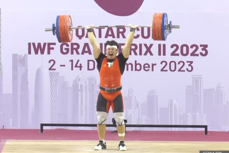 Bekroolot Rasulbekov Leads Clean and Jerk at IWF Grand Prix II in Doha – Qatar (2023)