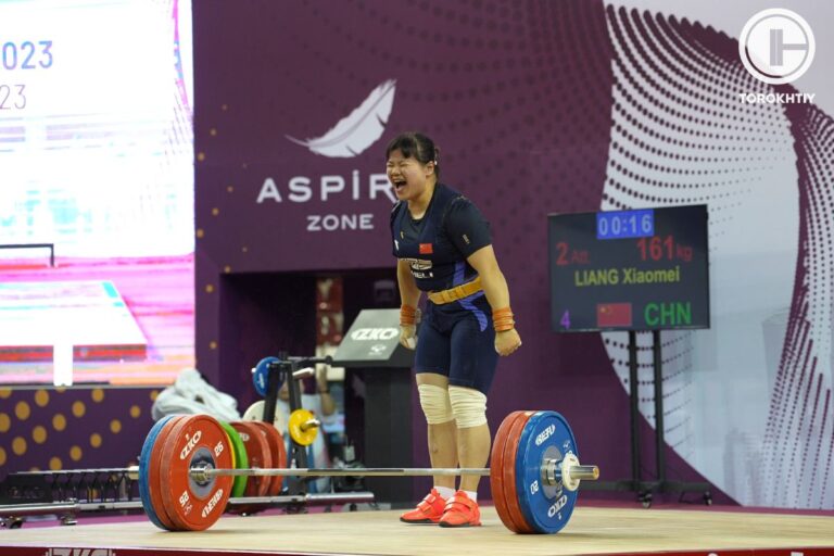 Liang Xiaomei Won Gold in Total (Both Golds Snatch and C&J) and Set 2 World Records at IWF Grand Prix II