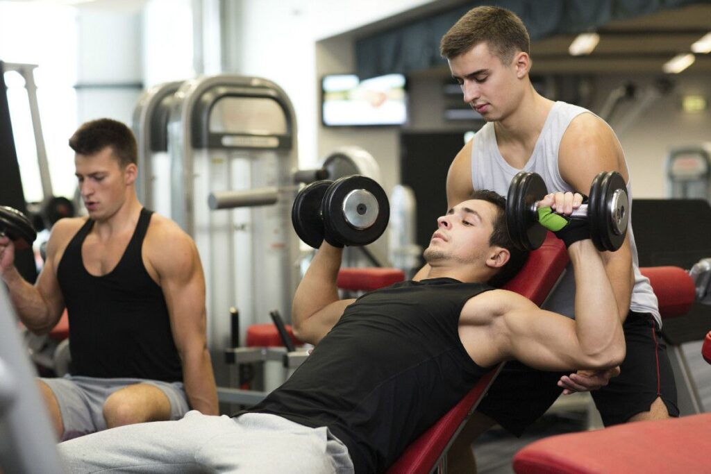 Personal Trainer Helps Athlete