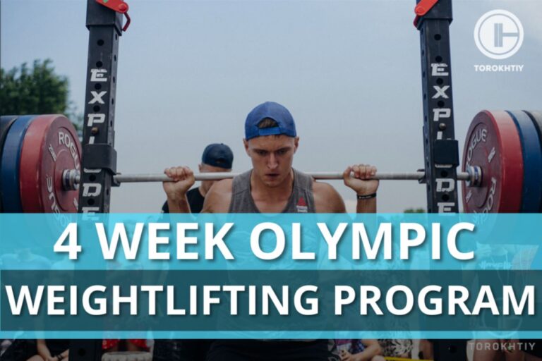 4 Week Olympic Weightlifting Program