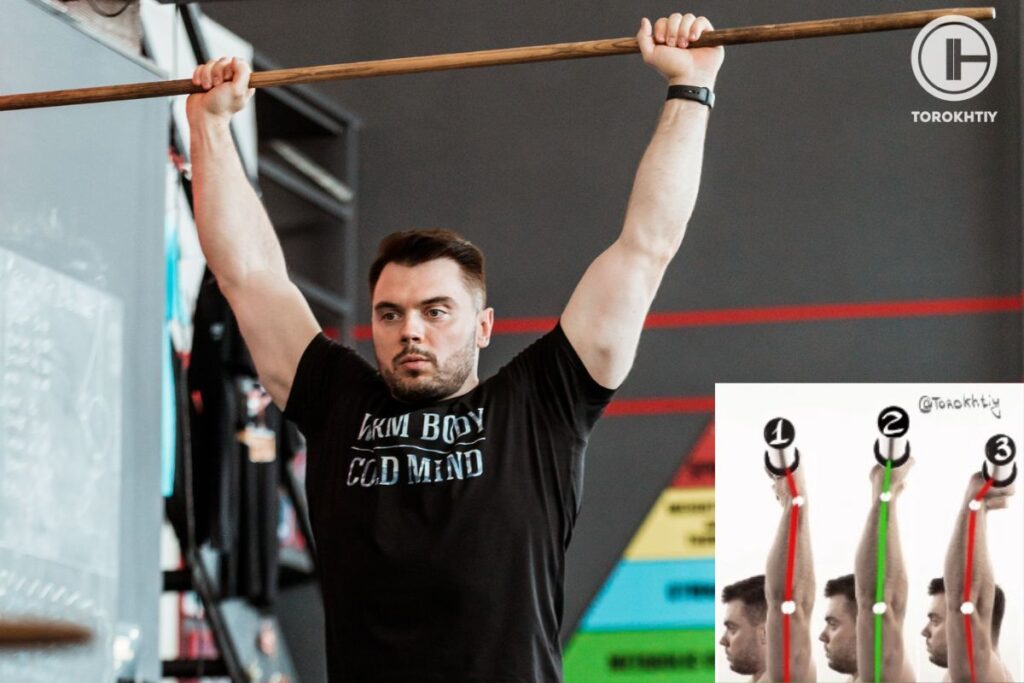 discomfort in wrists when holding the barbell over their heads