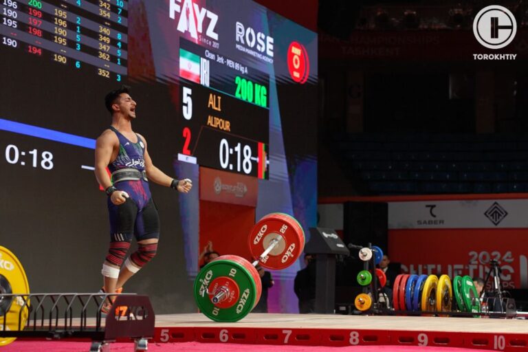 2024 IWF Asian Championships: Ali Alipour won Gold in the Men’s 89 kg Category