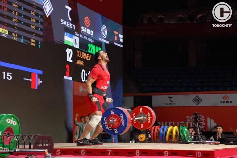Asian Weightlifting Championships, Day 7 Recap – Men’s 102 kg: The Day of Red Lights on the Scoreboard with Uzbekistan Leading the Rating